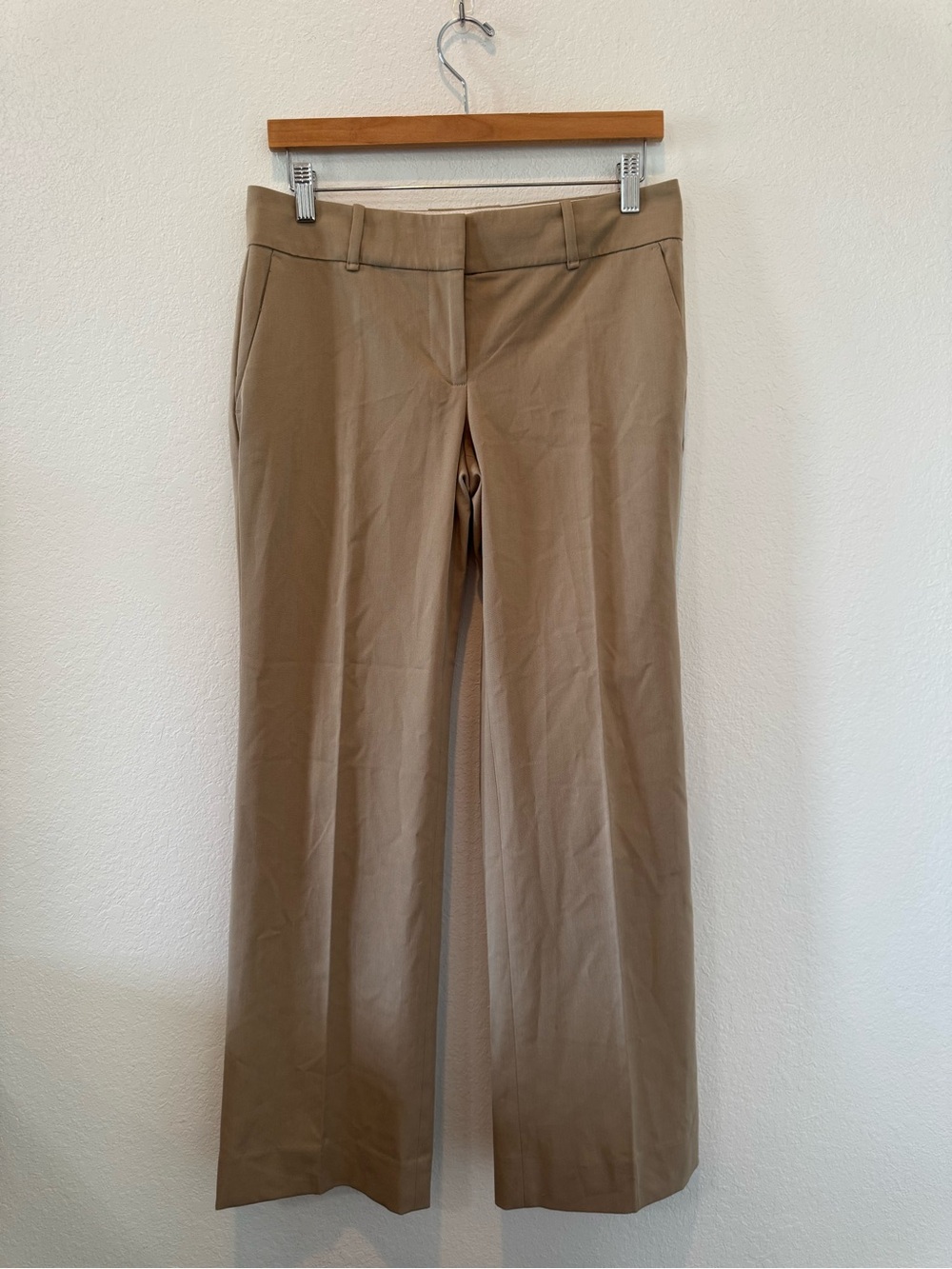 Ann Taylor Camel Tan Tailored Trouser Pants